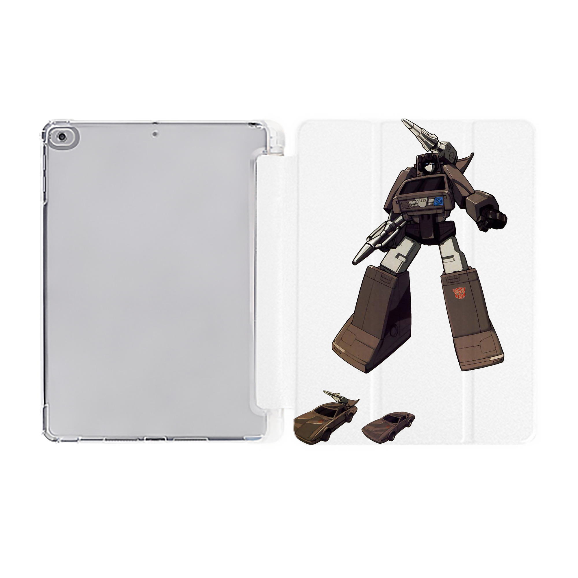 （画像用）  IPad ケース ペン収納付き 三つ折りスタンド PUレザー×シリコン 対応機種9.5/10.5/10.9インチ